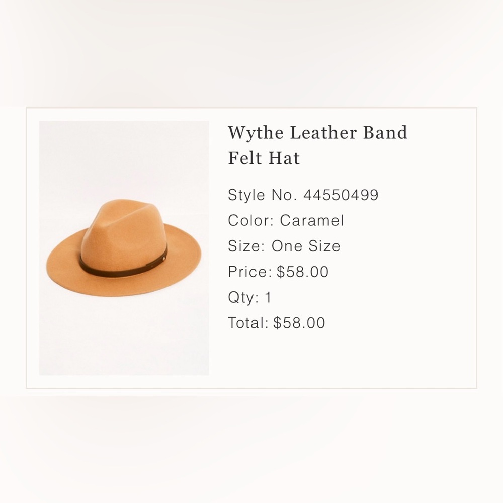 Free People Wythe Leather Band Wool Hat